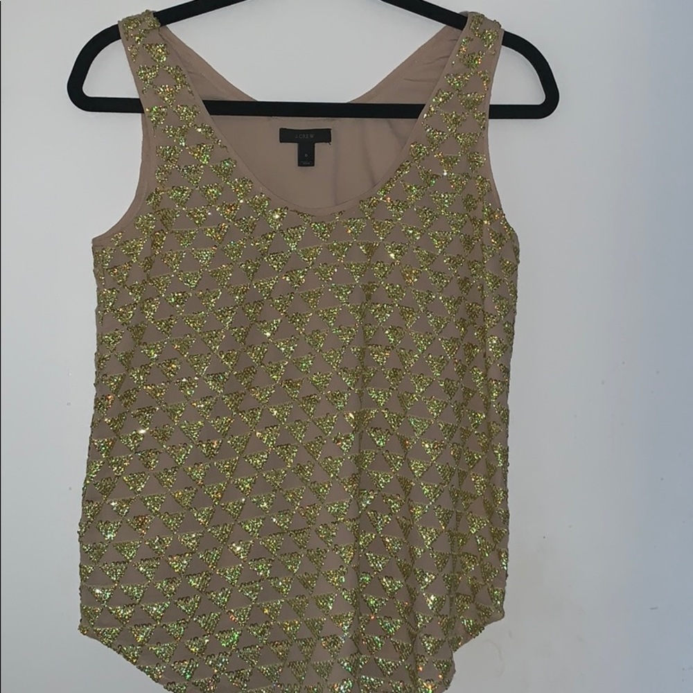 Jcrew sequin blouse